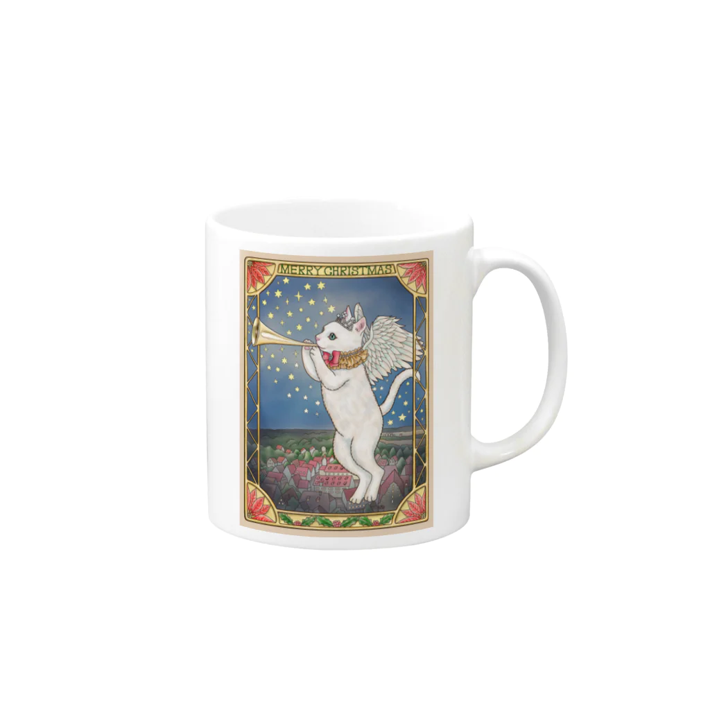 Ａｔｅｌｉｅｒ　Ｈｅｕｒｅｕｘの　ねこ天使 in Xmas Mug :right side of the handle