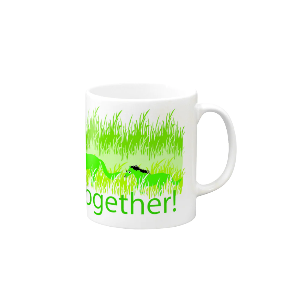 ユリコのGlamping together! Mug :right side of the handle