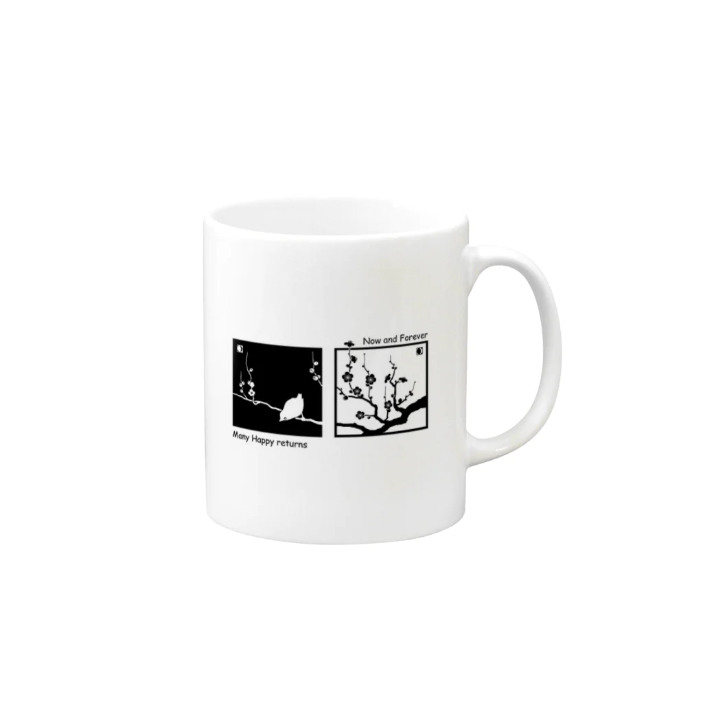 aquaのMany happy returns of the day (w) Mug :right side of the handle