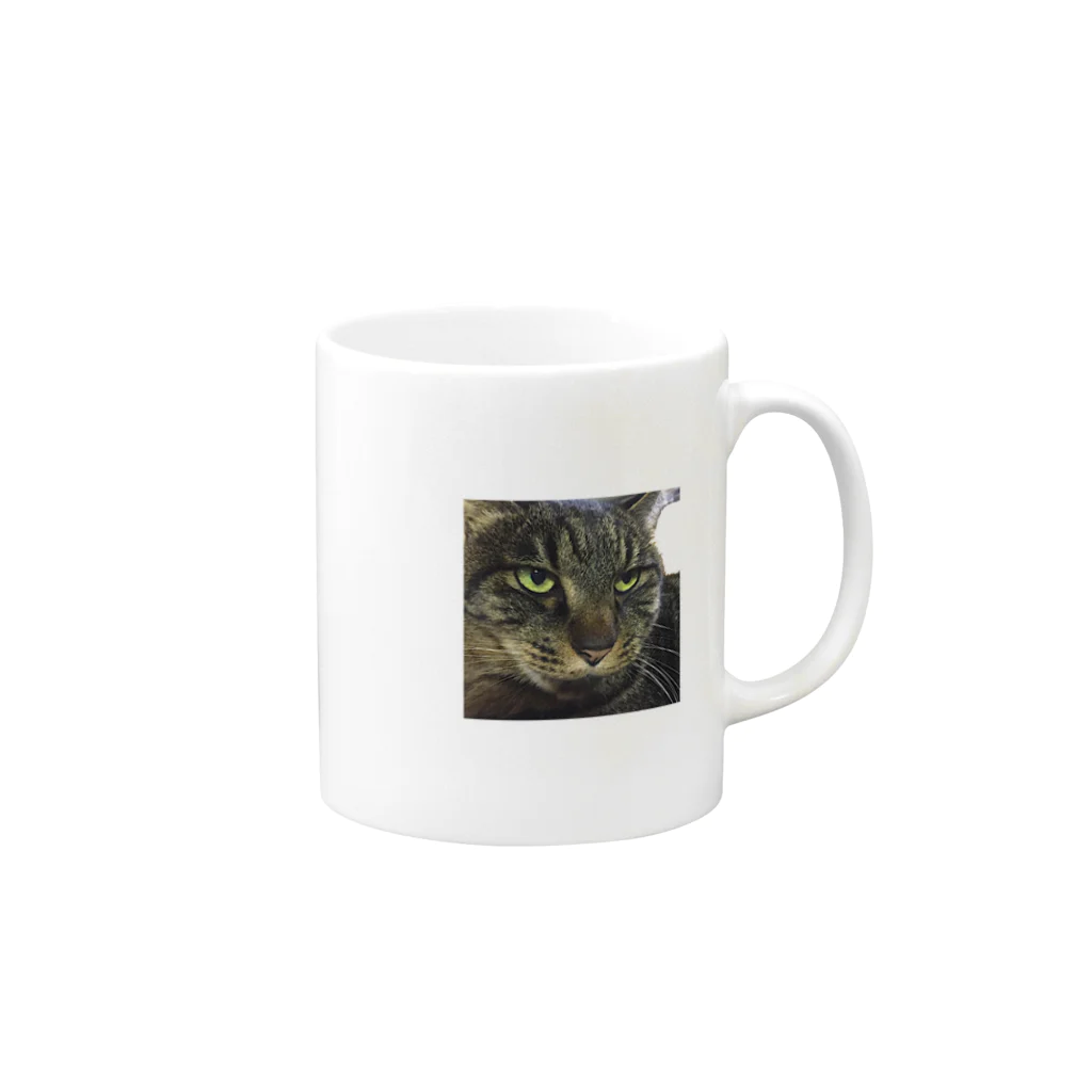 Chrisのうちのお猫様 Mug :right side of the handle