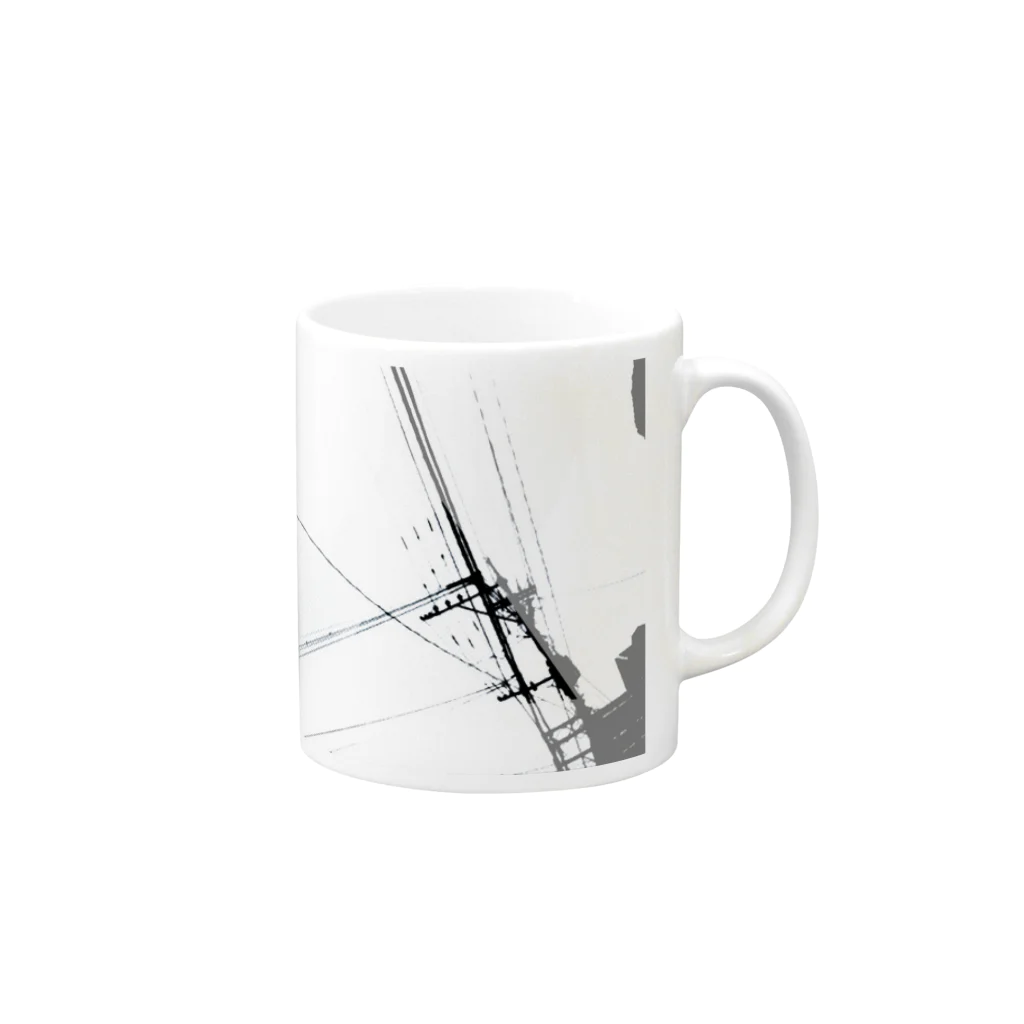 カメレオンのゾンビのモノズキ Mug :right side of the handle