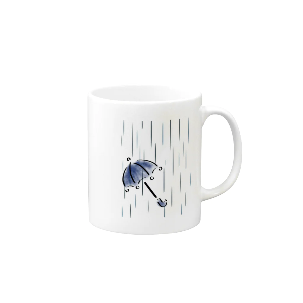 nozoのあめふり Mug :right side of the handle