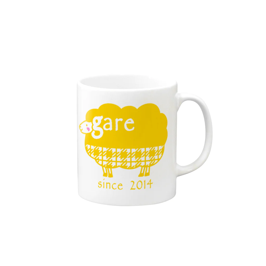 hodocoのガレリー　黄 Mug :right side of the handle