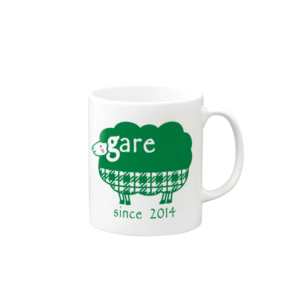 hodocoのガレリー　緑 Mug :right side of the handle