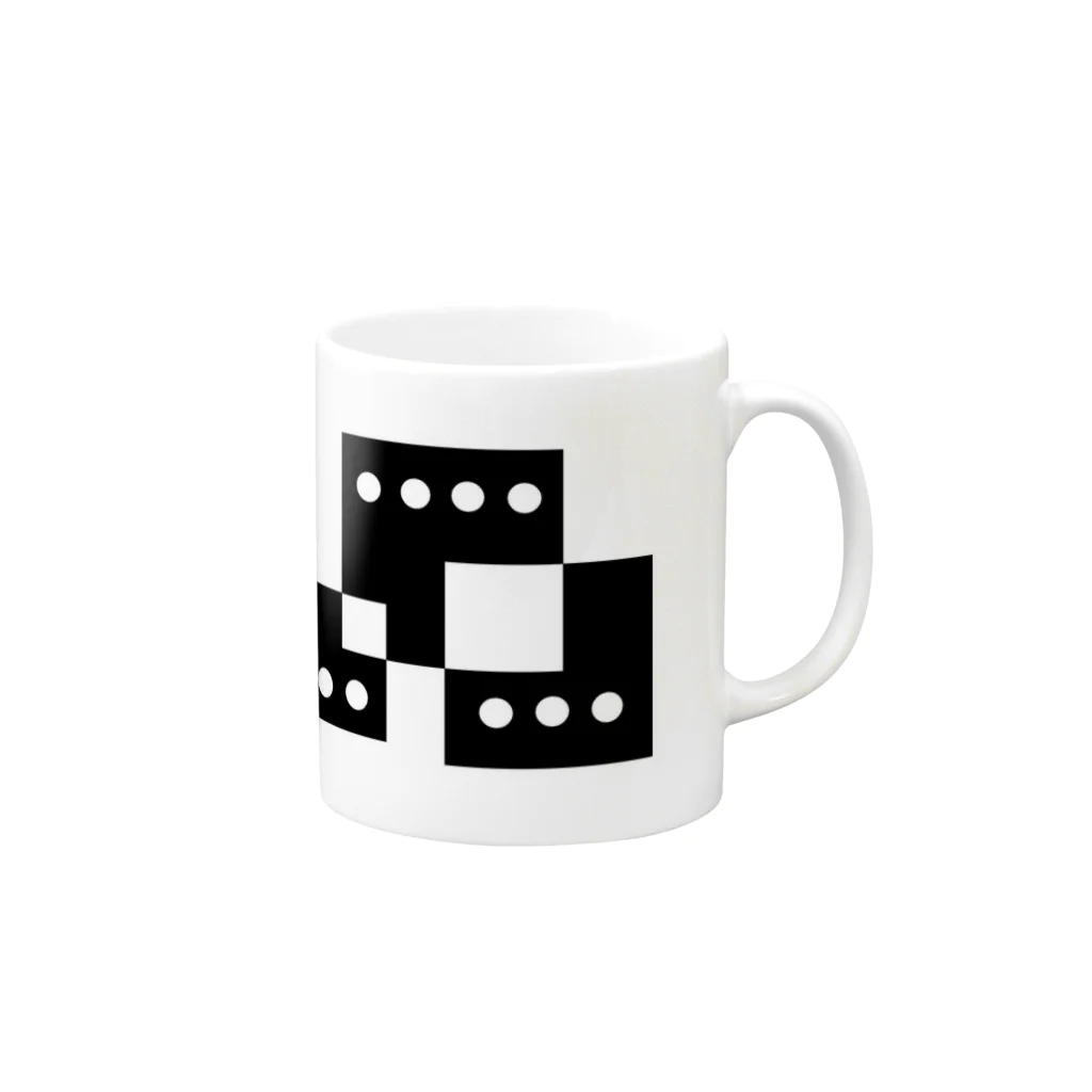 シンプルデザイン：Ｔシャツ・パーカー・スマートフォンケース・トートバッグ・マグカップのシンプルデザイン Mug :right side of the handle