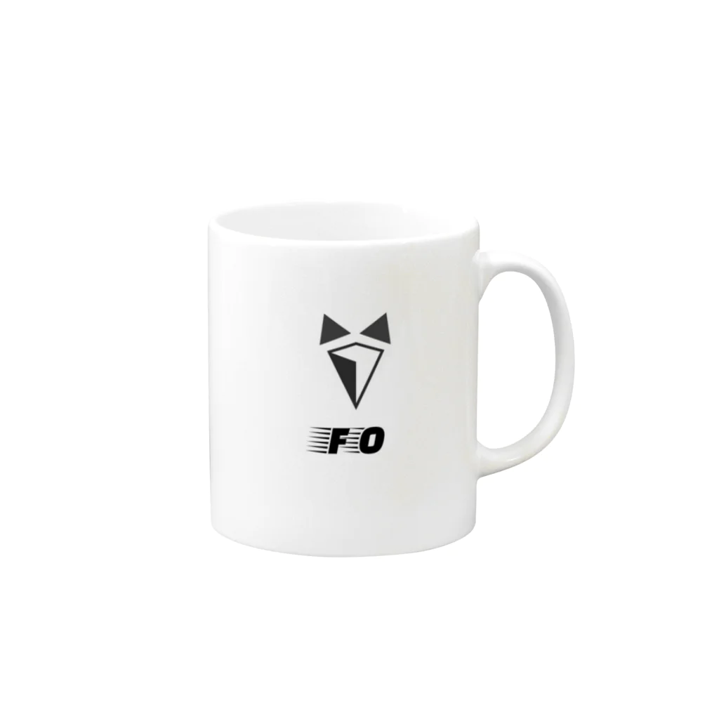 くすのキツネロゴ Mug :right side of the handle