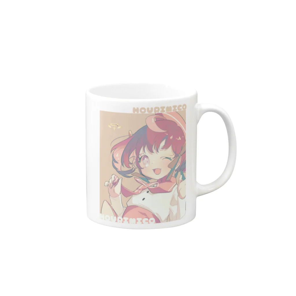 みこ屋のみこマグ Mug :right side of the handle