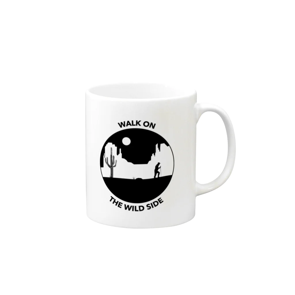 gemgemshopのワイルドサイドを歩け Mug :right side of the handle