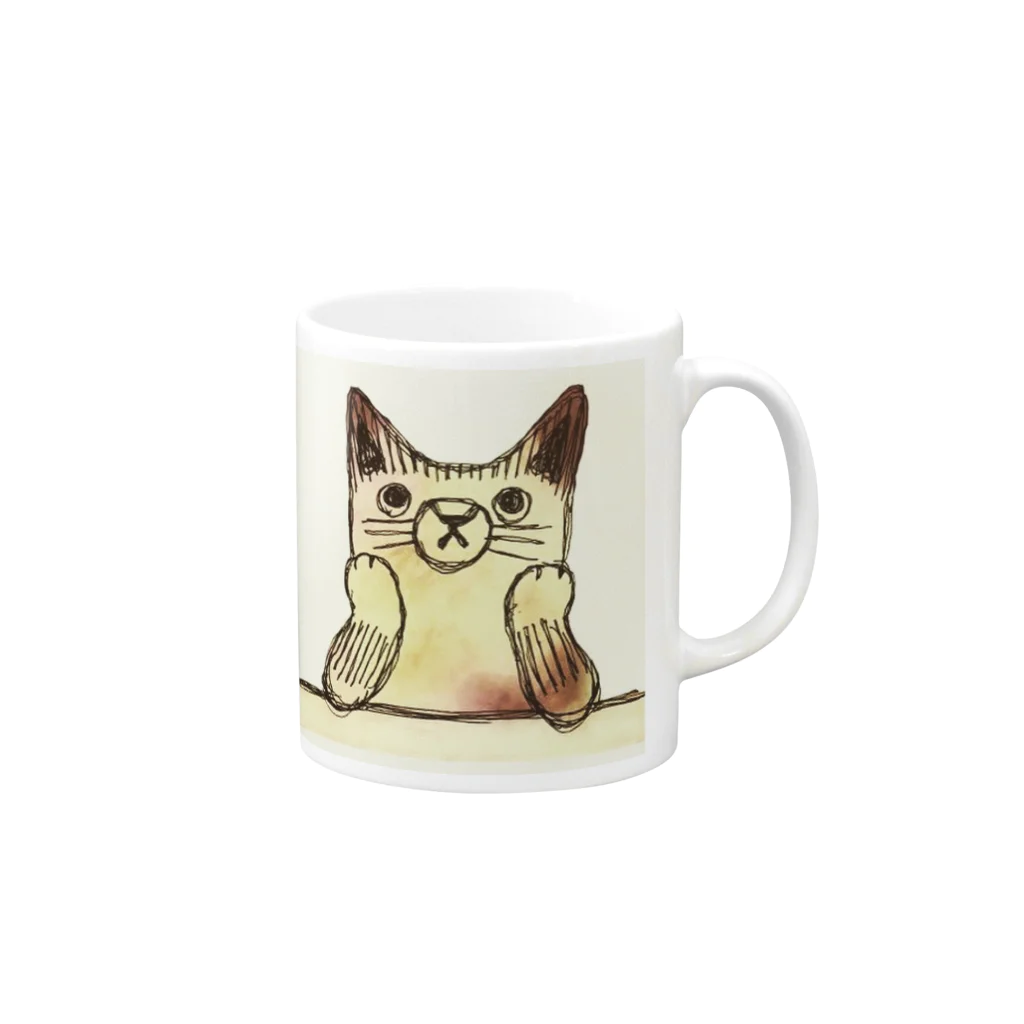 nugotaroのひまねこ Mug :right side of the handle