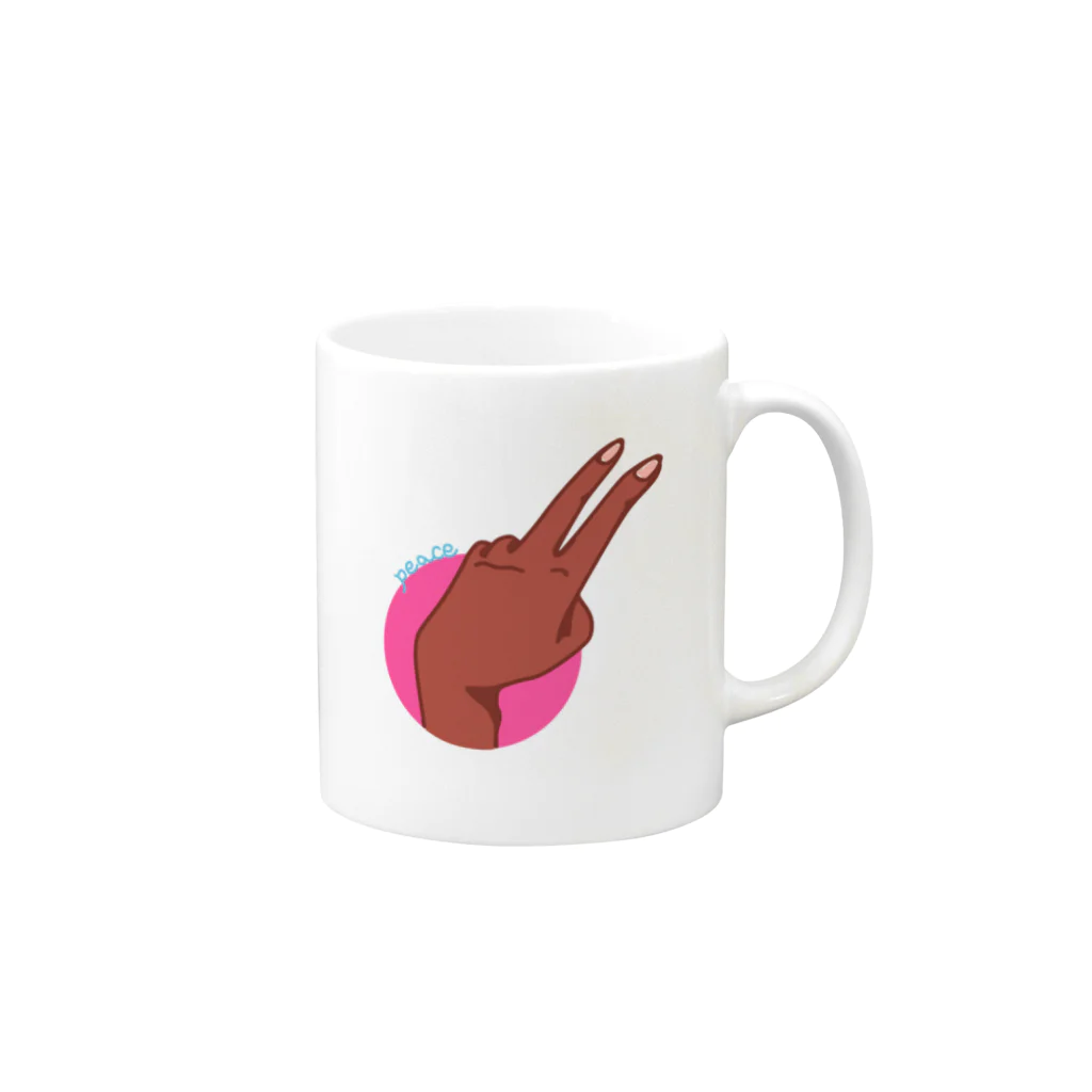 kayanokiのpieceなピースsnd Mug :right side of the handle