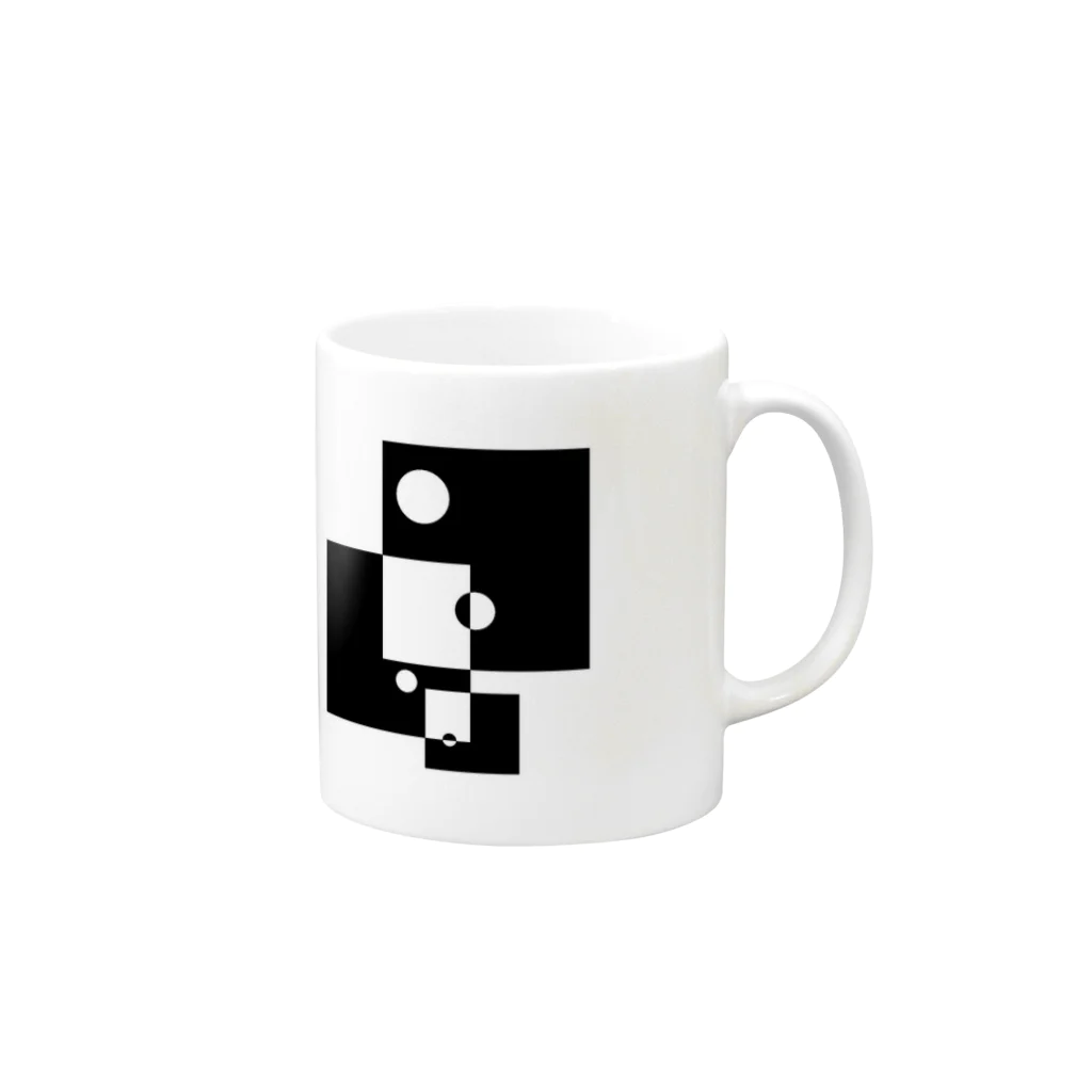 シンプルデザイン：Ｔシャツ・パーカー・スマートフォンケース・トートバッグ・マグカップのシンプルデザイン Mug :right side of the handle