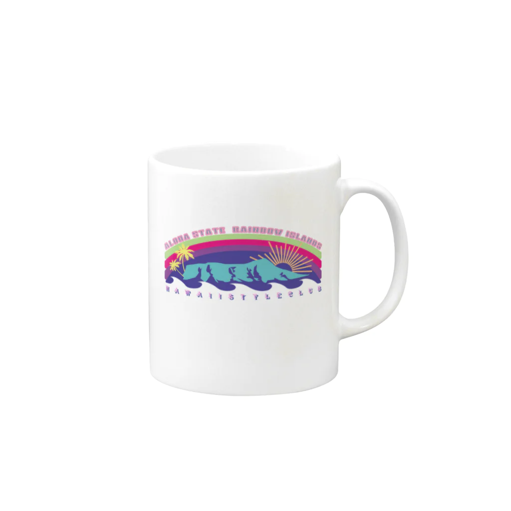 ハワイスタイルクラブのHawaiian monument Mug :right side of the handle