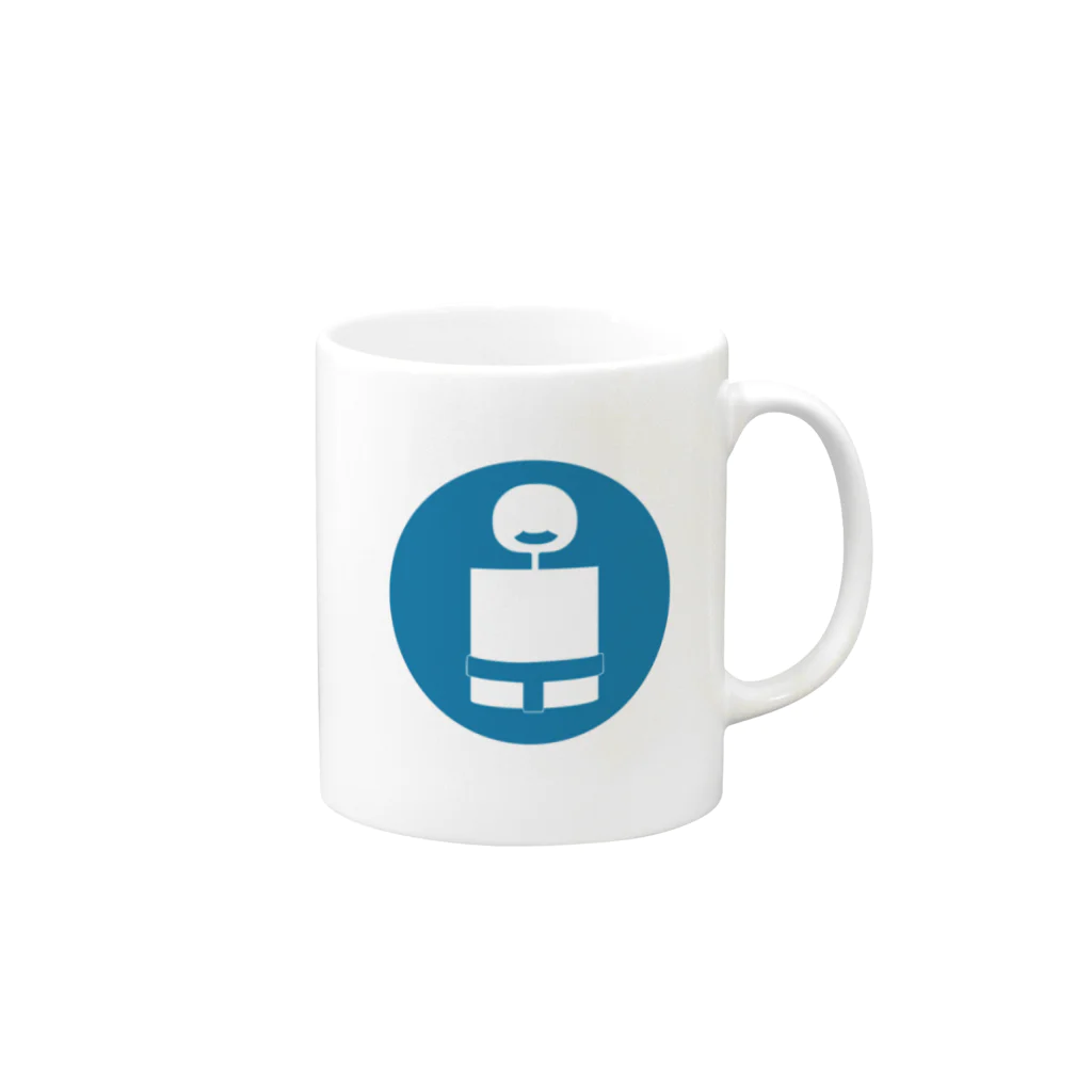 zentoyのSumoRoll LOGO Mug :right side of the handle