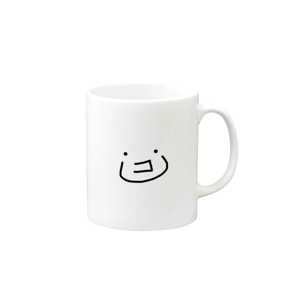 mucho2muchoのカタカナんシリーズ 『コっさん』 Mug :right side of the handle