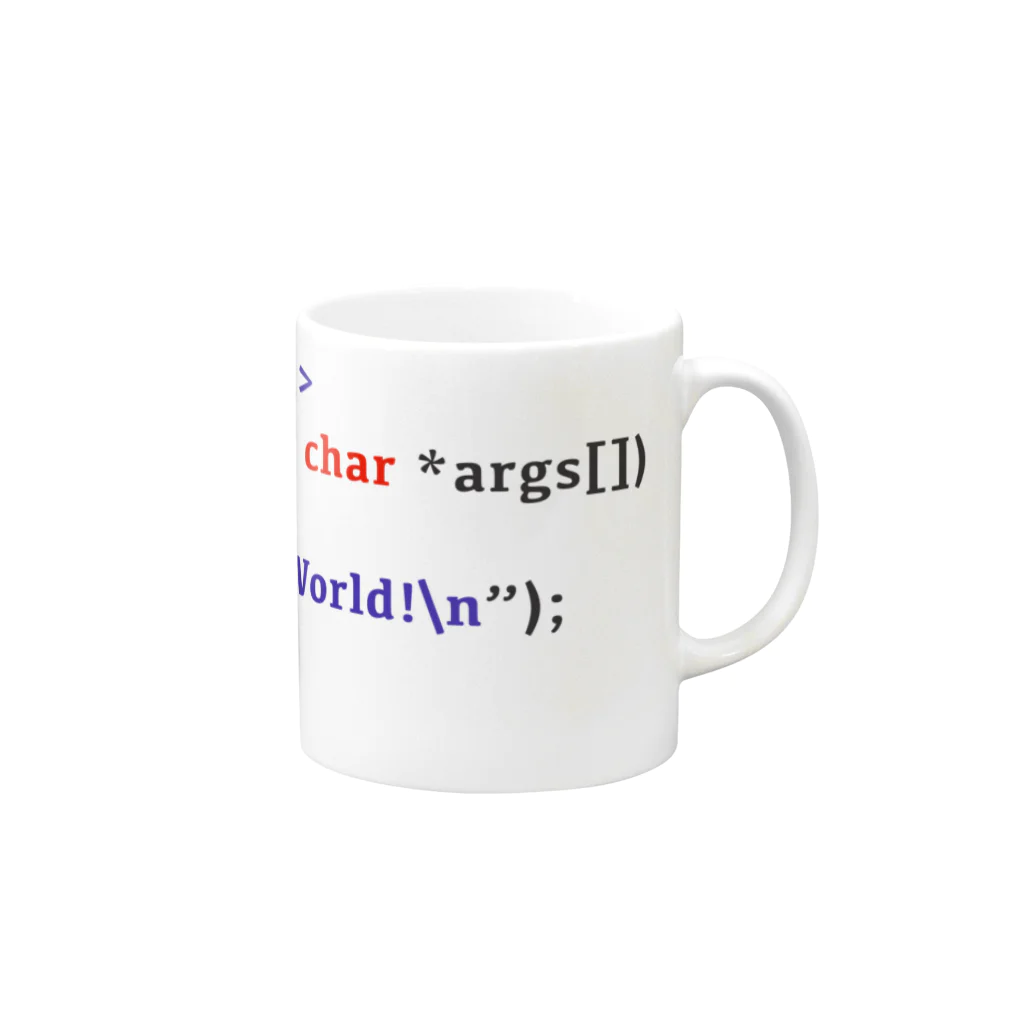 しょーたのC言語 Hello World Mug :right side of the handle