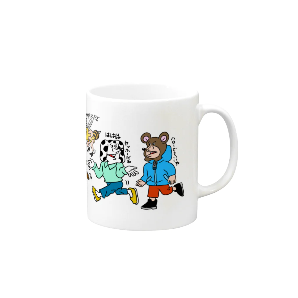 THE DOUBUTSU-ZOO SHOPのどうぶつーズ Mug :right side of the handle