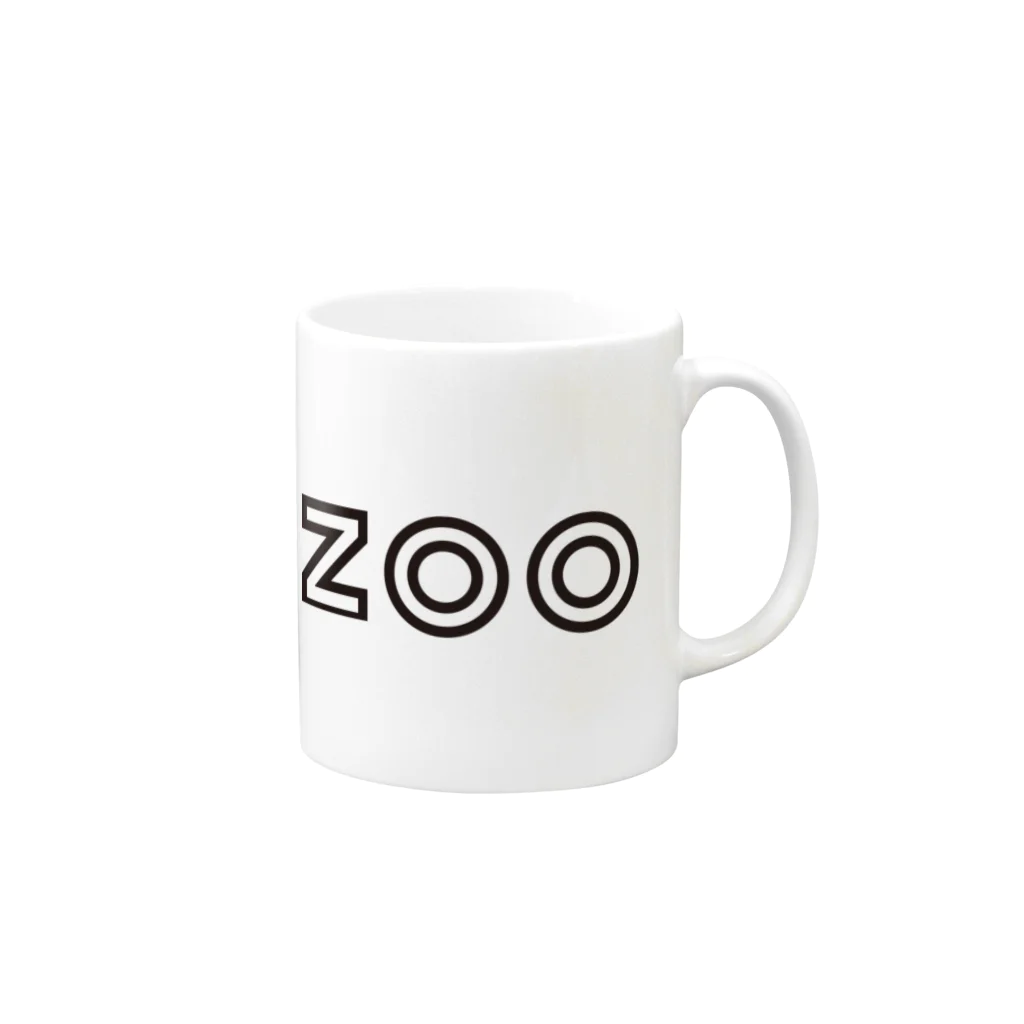 Takechan shopの【OLD ZOO】 Mug :right side of the handle