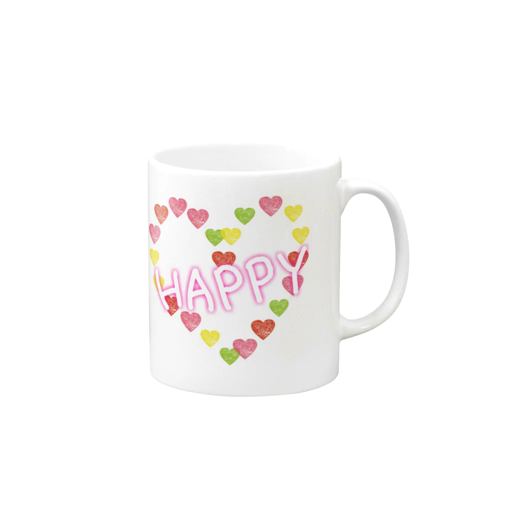 ❤️La Lune❤️のhappy Mug :right side of the handle