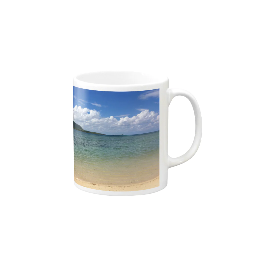 Shop Of Futureの竹富島の海 Mug :right side of the handle