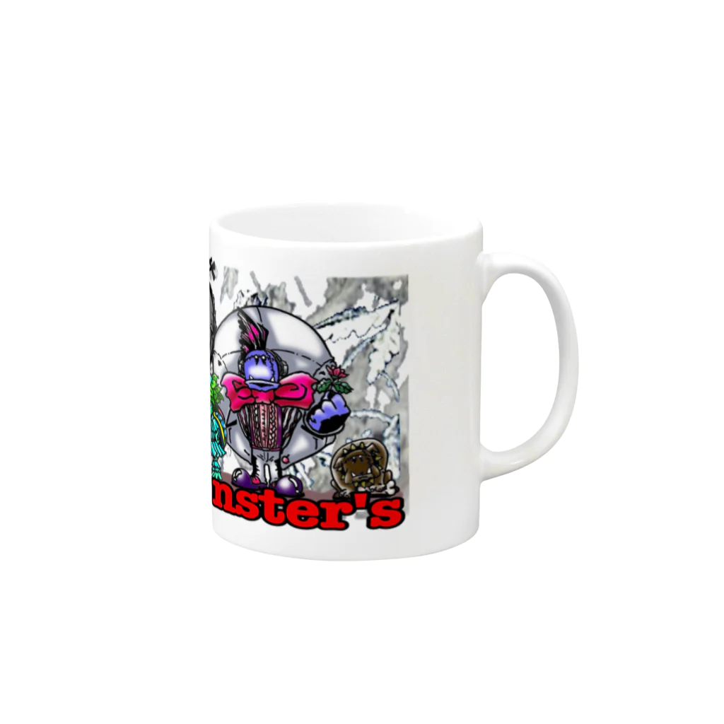 toy.the.monsters!のToy.The.monster's  Mug :right side of the handle