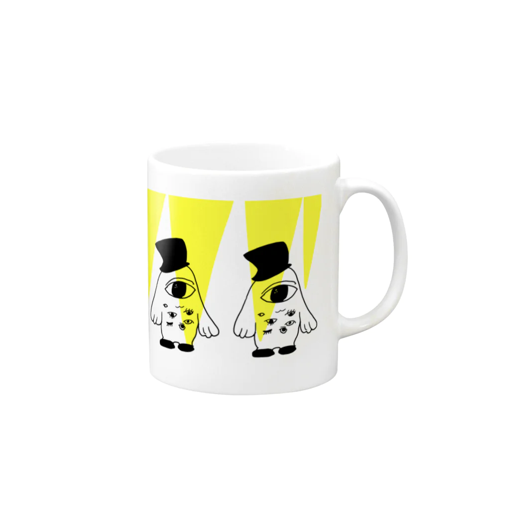 SELECTSHOP MTIのひゃくめちゃん-カラー Mug :right side of the handle