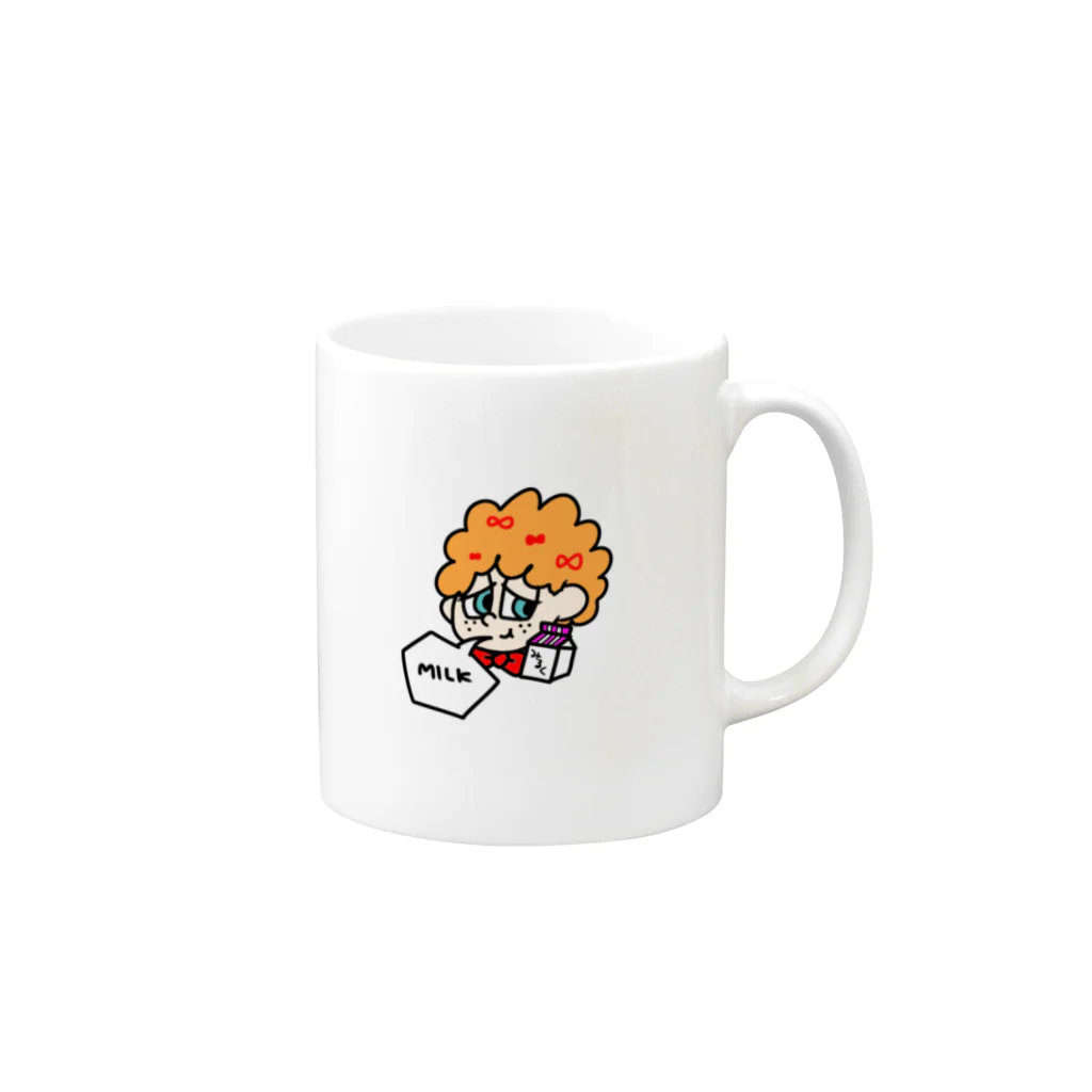 piii98のPOPな少年boy Mug :right side of the handle