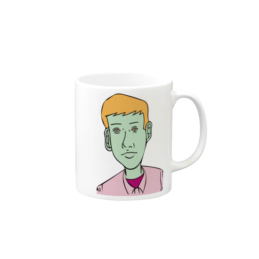 dallyのBoy Mug :right side of the handle