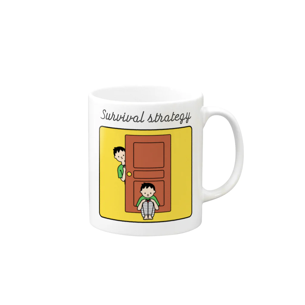 東堂 優 /Yu TODOの生存戦略中のあなたのためのステッカー Mug :right side of the handle