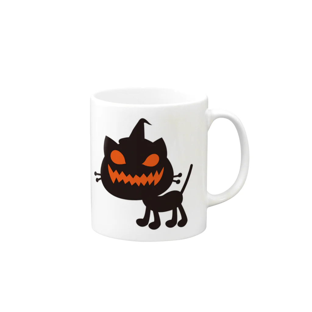 東京モンスタのハロウィンキティ☆パンプ Mug :right side of the handle