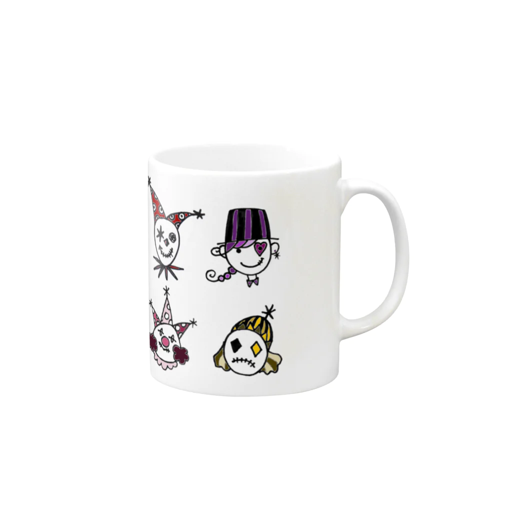 OMENYAのとあるサーカス団 Mug :right side of the handle