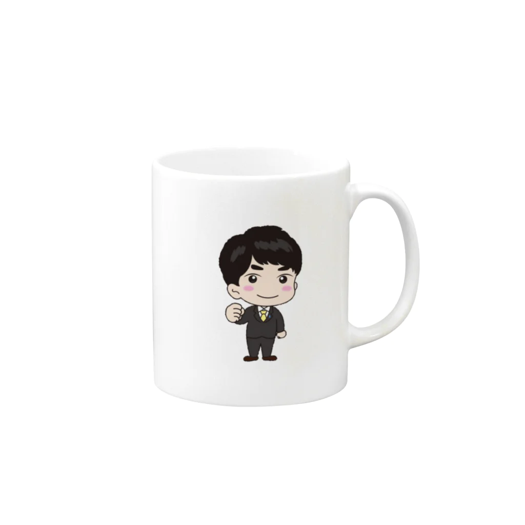 ゆっくり政経の非公式マスコットキャラクター「シンちゃん」みつき議員 Mug :right side of the handle