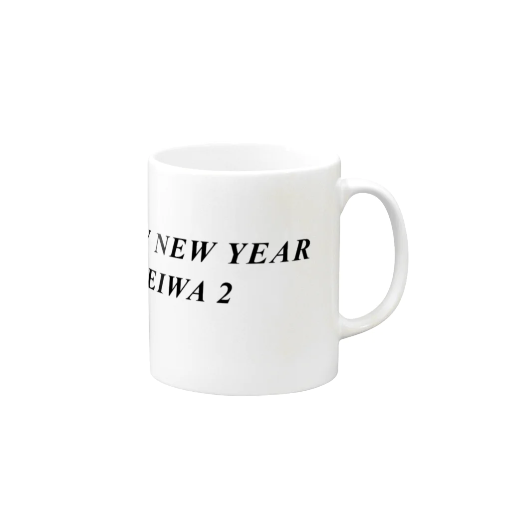 hikikomoriのHAPPY NEW YEAR REIWA 2 Mug :right side of the handle