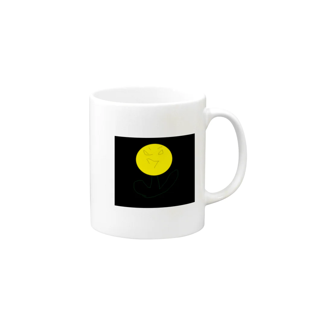 やーすみ🌻の闇の深いひまわり Mug :right side of the handle