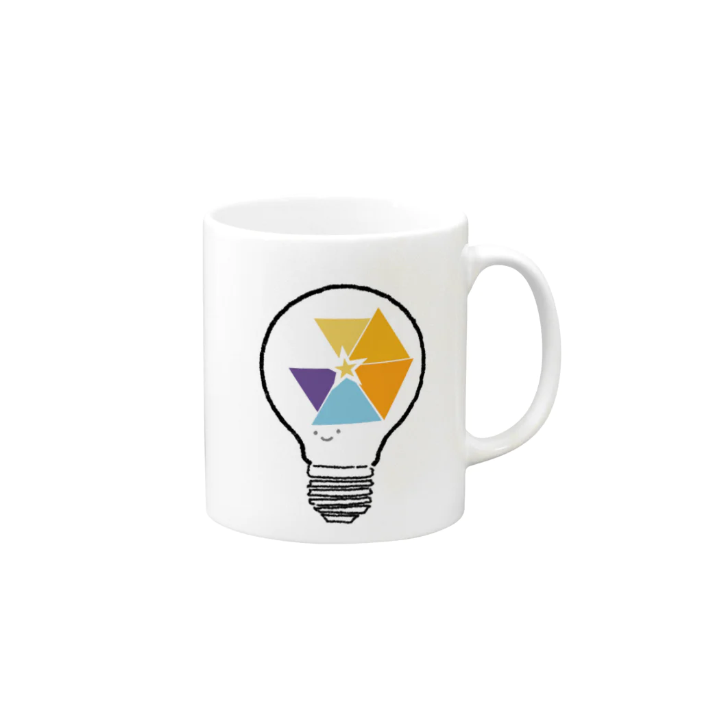 はっちぽっちのElectric bulb Mug :right side of the handle