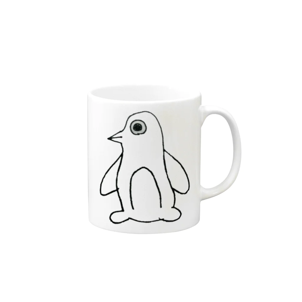 ぽのぺんたごん Mug :right side of the handle