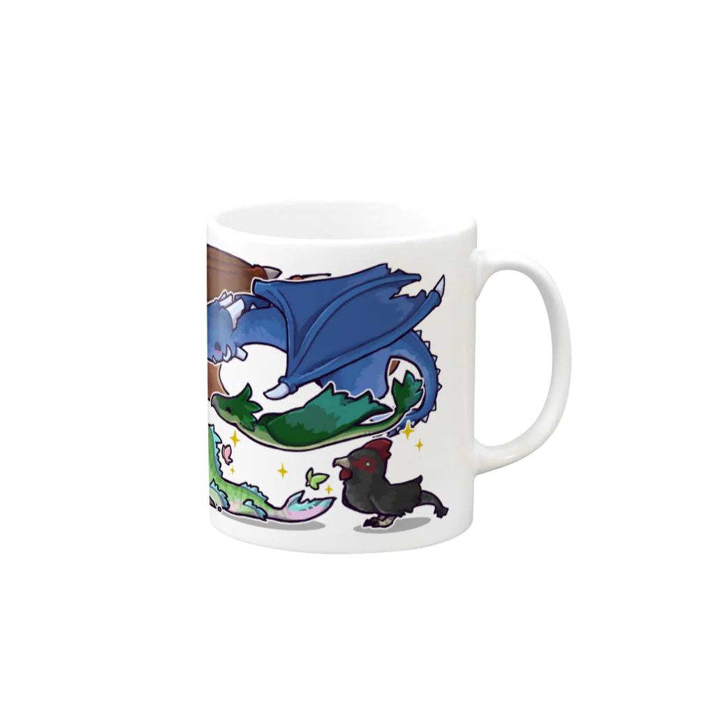 ぴくとのドラクラ Mug :right side of the handle