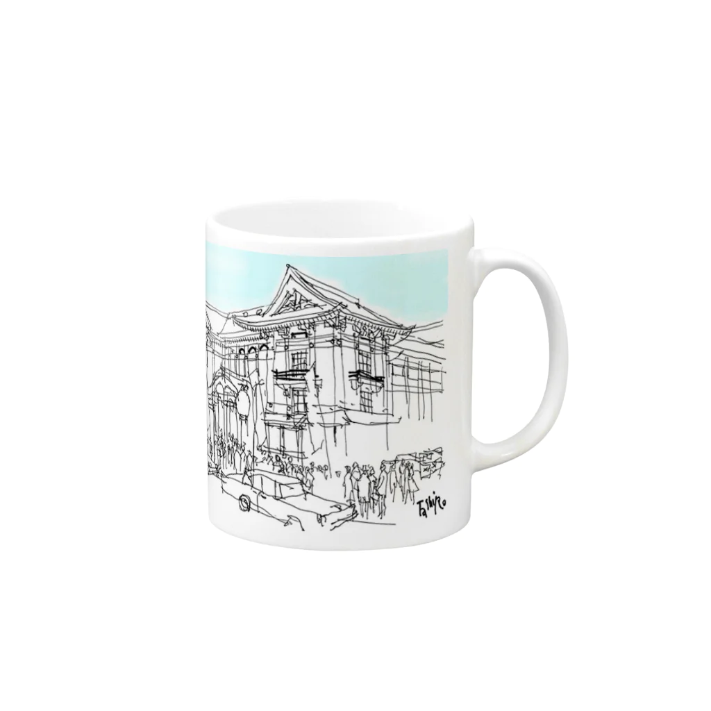 yt19380709の＃いくぞ岩田屋　　さらば歌舞伎座 Mug :right side of the handle