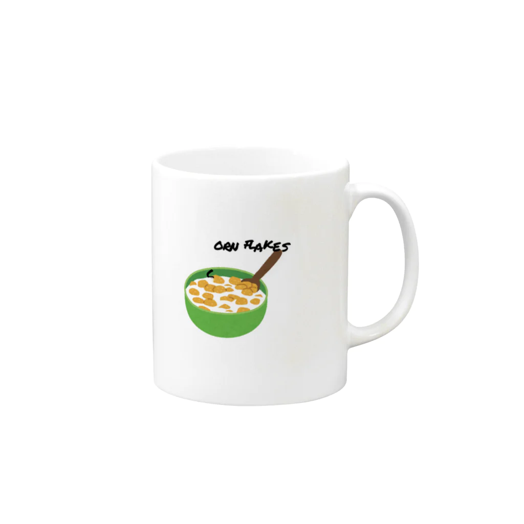 おでん屋さんのほなコーンフレークとちゃうかあ Mug :right side of the handle