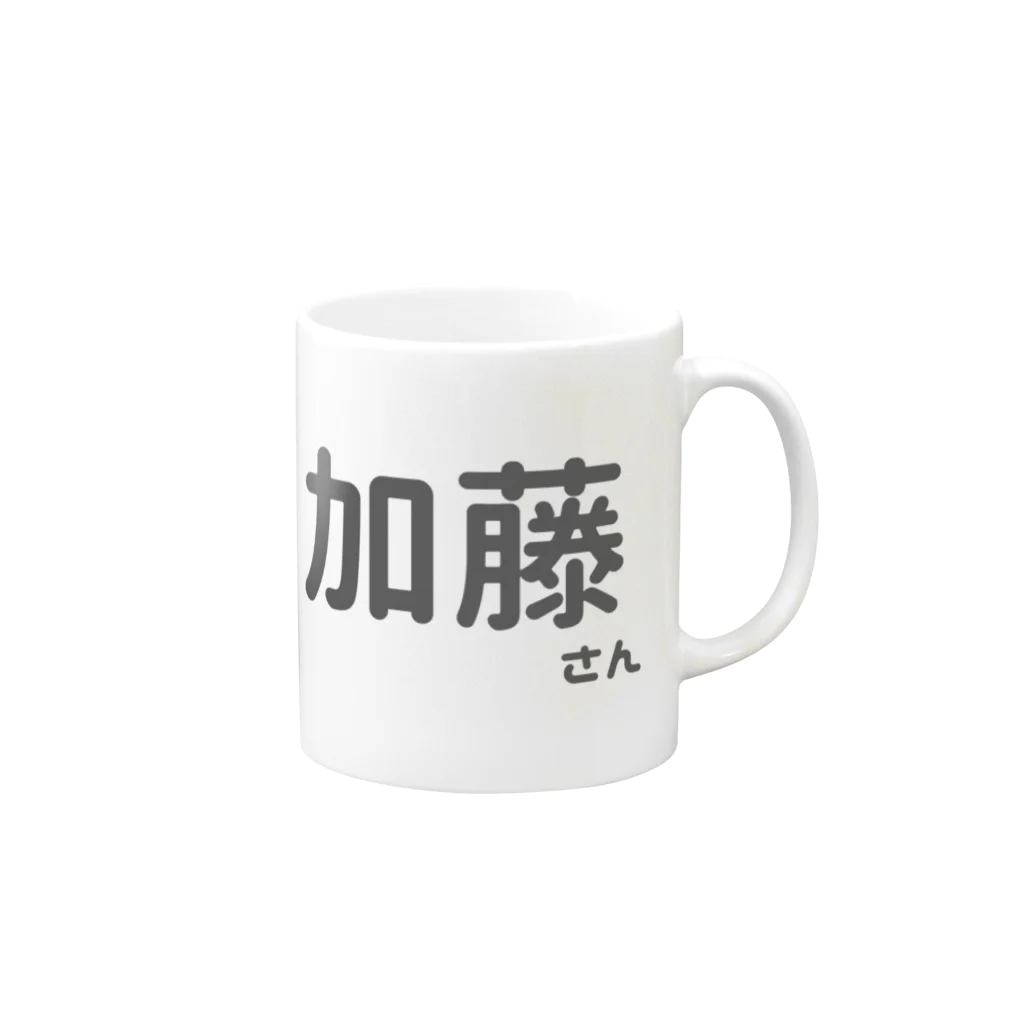 Japan Unique Designの加藤さん Mug :right side of the handle