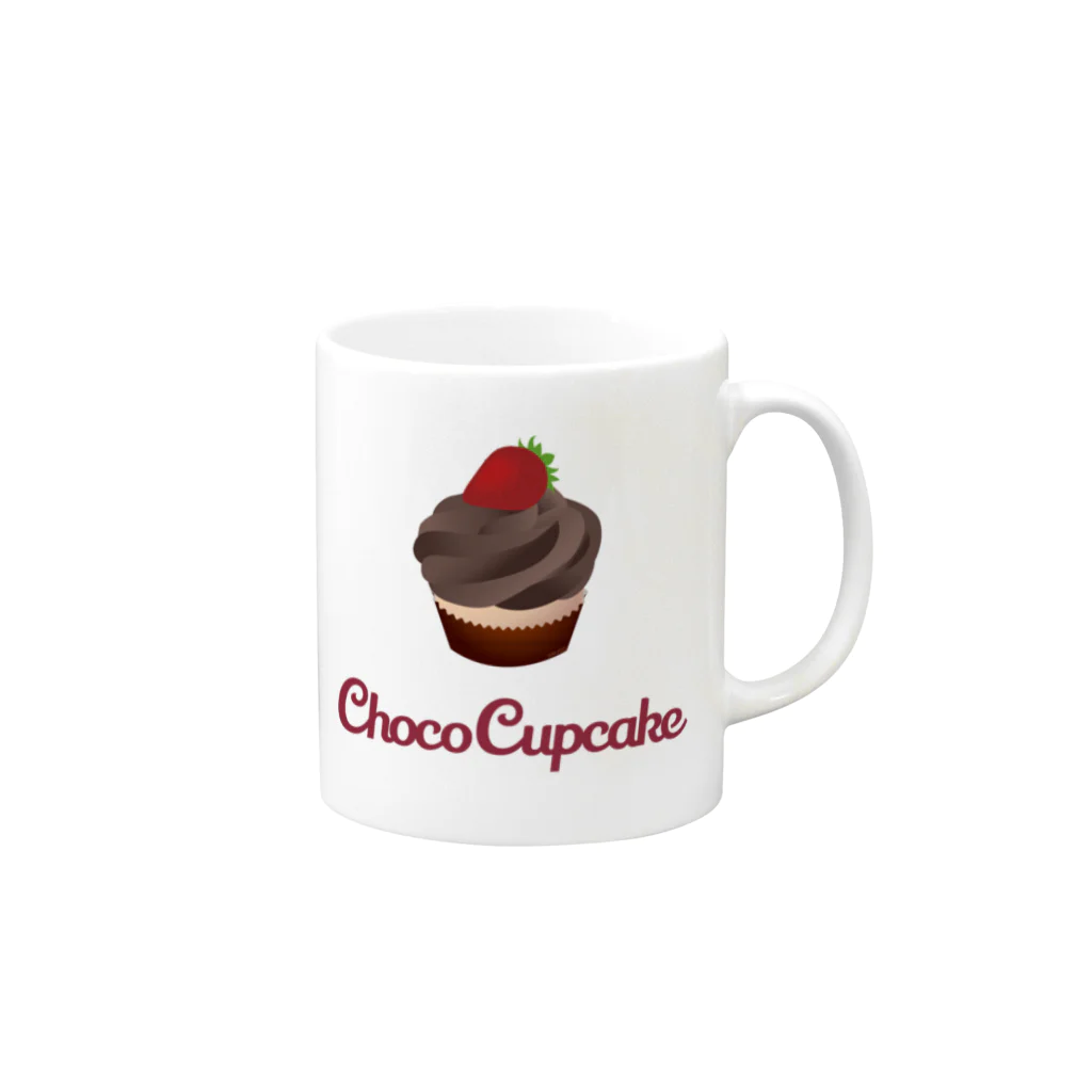 RUGOのChoco Cupcake マグカップの取っ手の右面