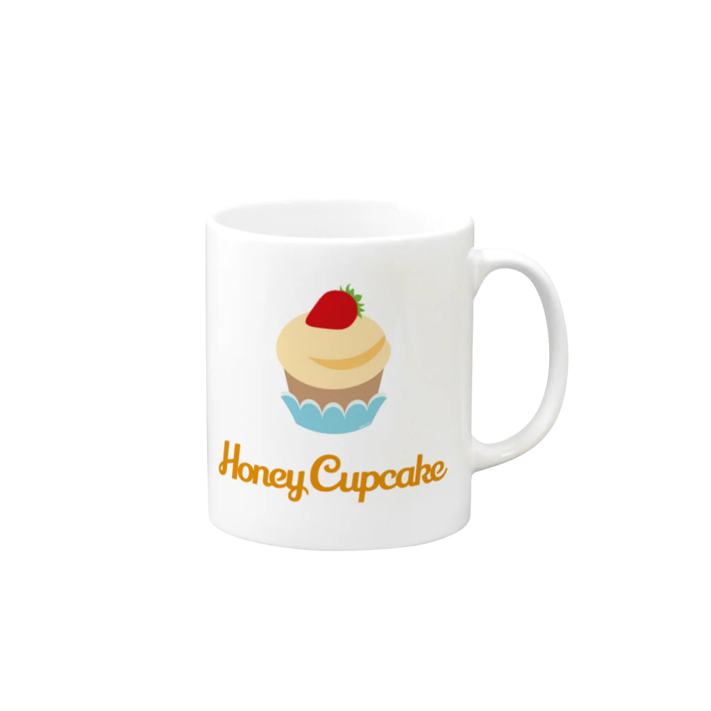 RUGOのHoney Cupcake 머그컵の取っ手の右面