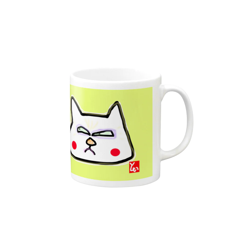 ねこだとしこのねこモン☆ Mug :right side of the handle