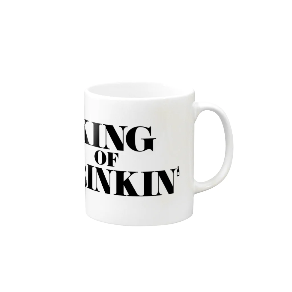 jancheriのKING OF DRINKIN Mug :right side of the handle