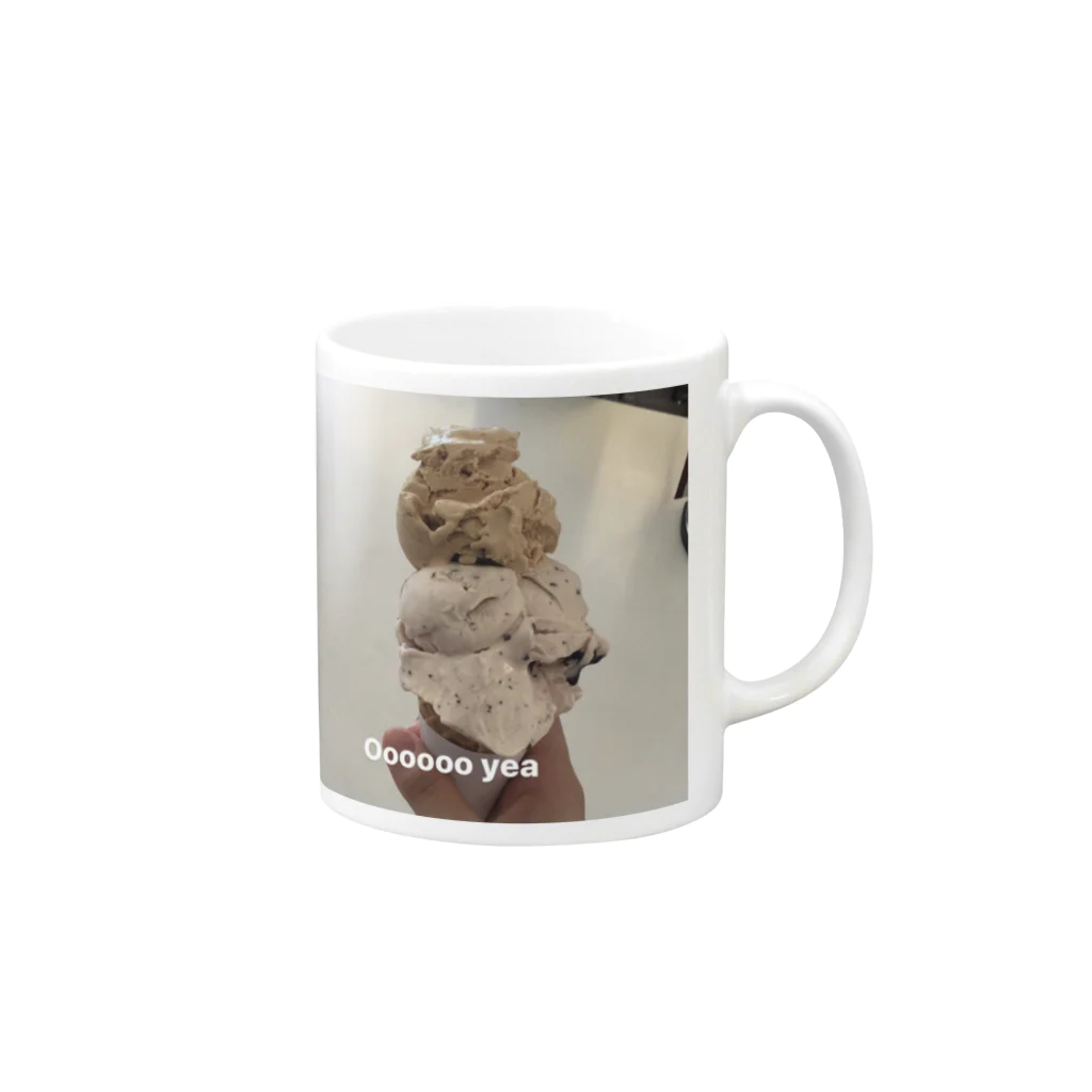 hani_natsukiのice cream Mug :right side of the handle