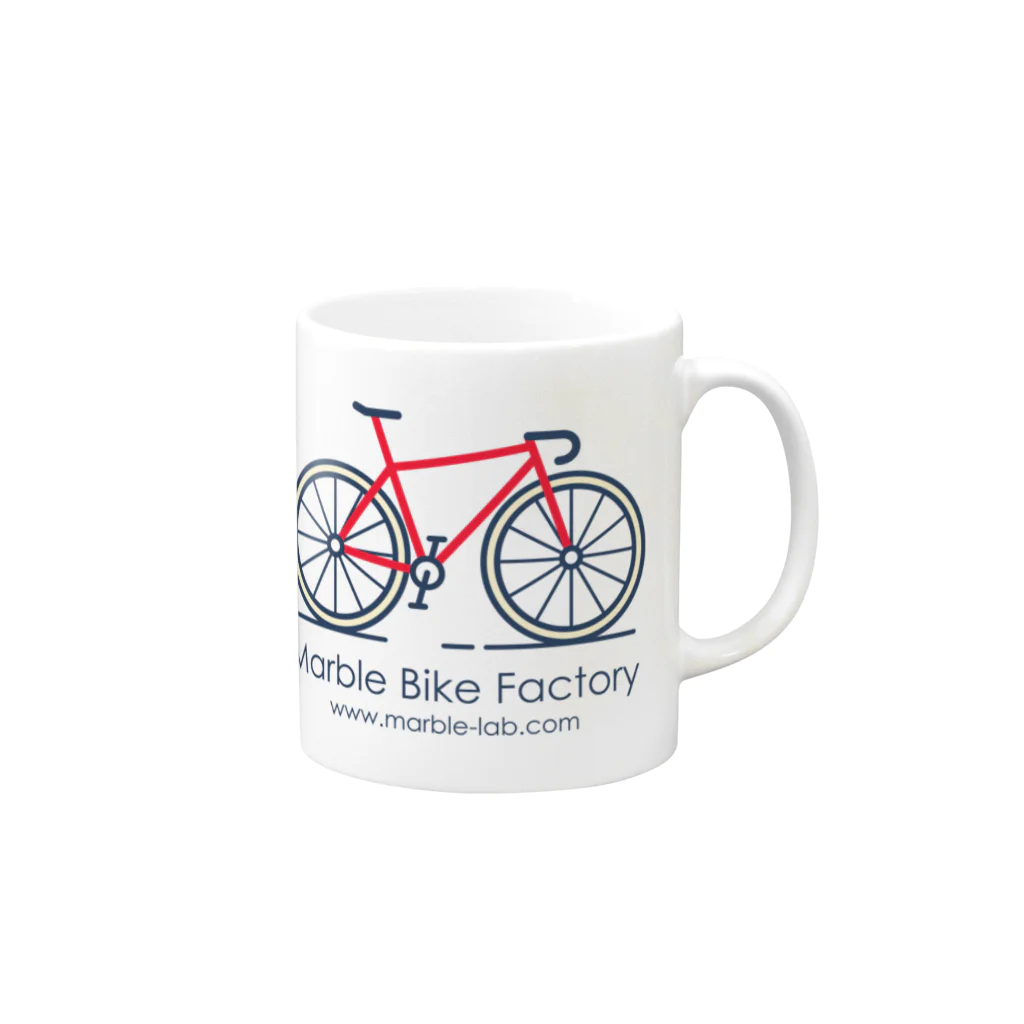 Marble-LabのMarble Bike Factory Mug :right side of the handle