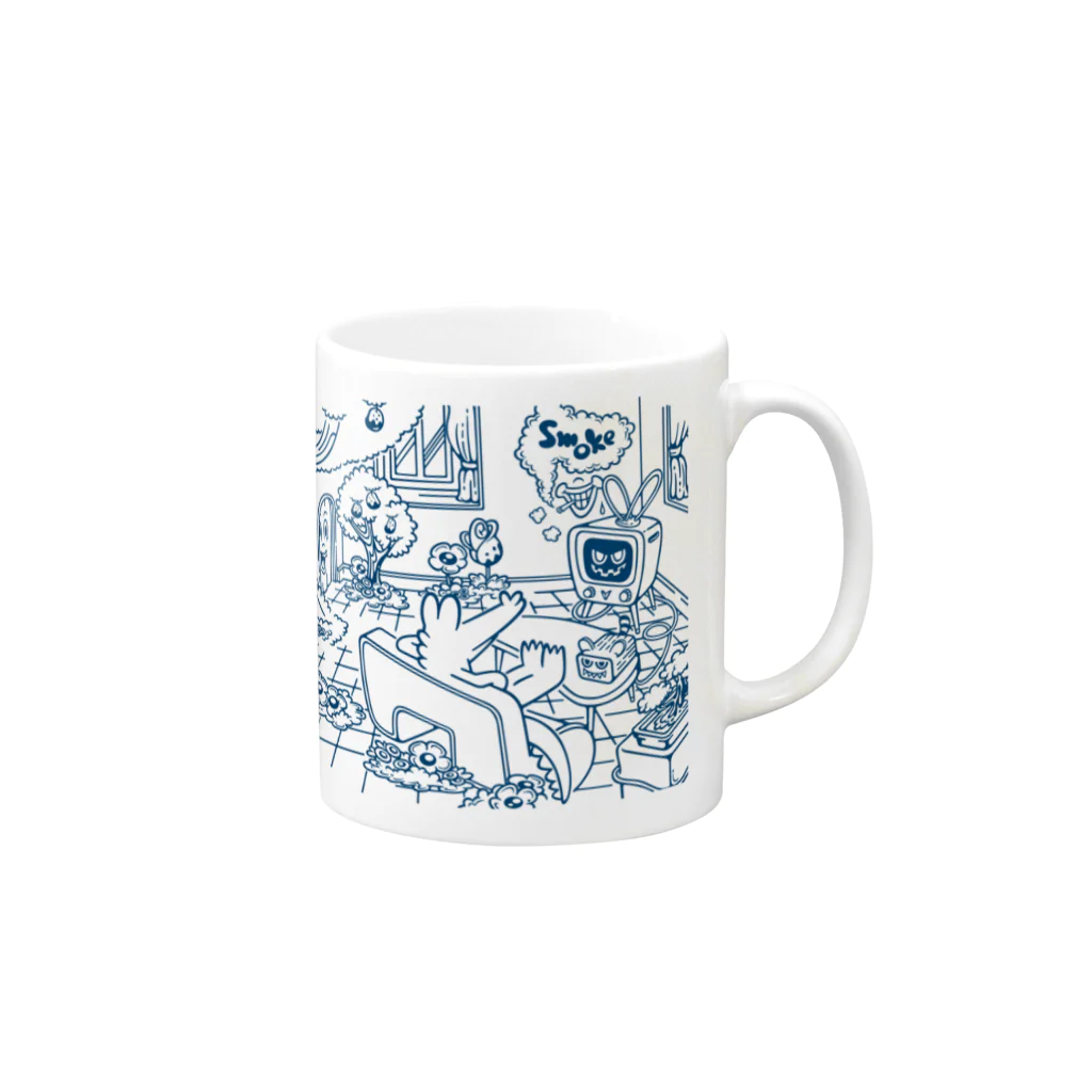 久保誠二郎　オフィシャルグッズのgo home Mug :right side of the handle