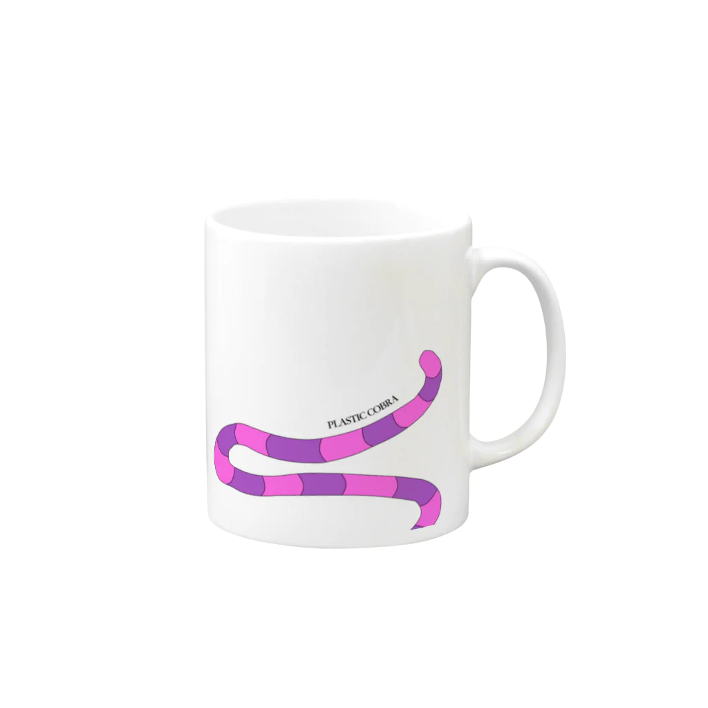 PLASTIC COBRAのチェシャ猫子々×plastic cobra Mug :right side of the handle