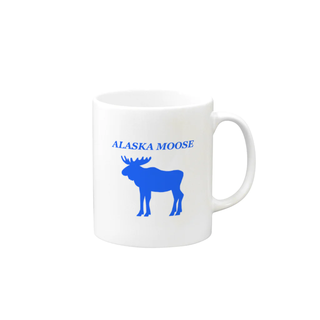 WaiwaiiのAlaska Moose マグカップの取っ手の右面