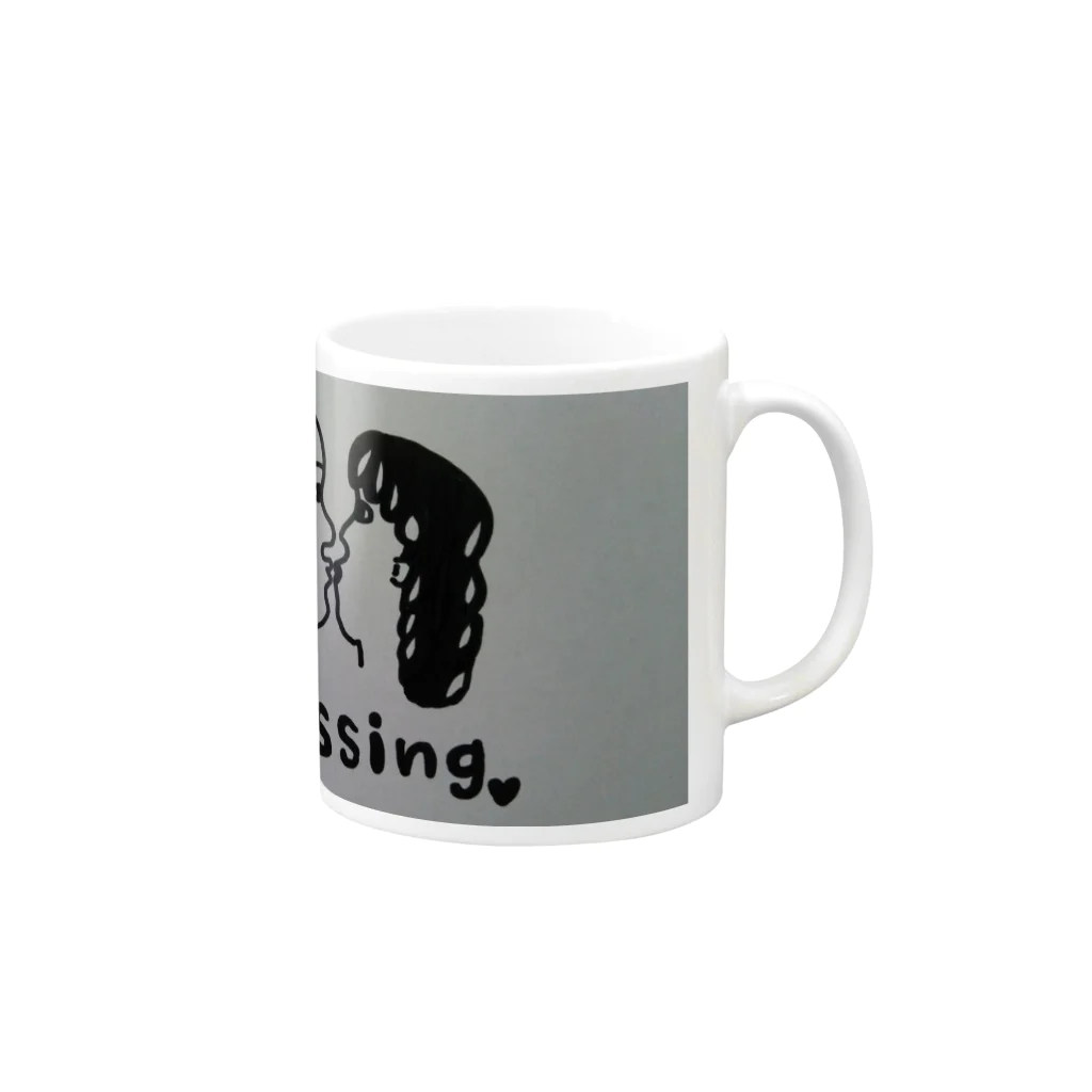 koseihaのkissing Mug :right side of the handle