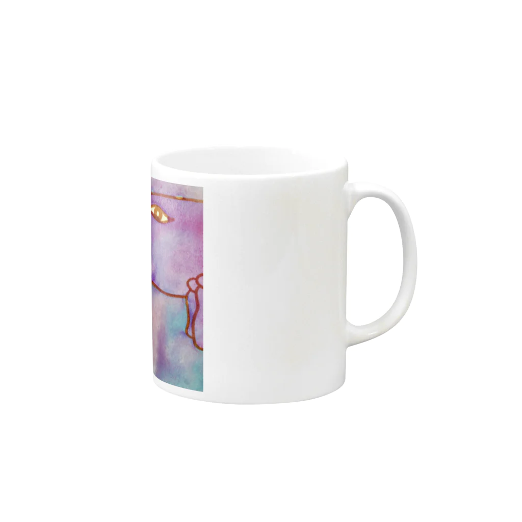 Isajincafeのとり Mug :right side of the handle